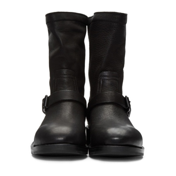Rag and Bone Black Oliver Moto Boots - Picture 8 of 12